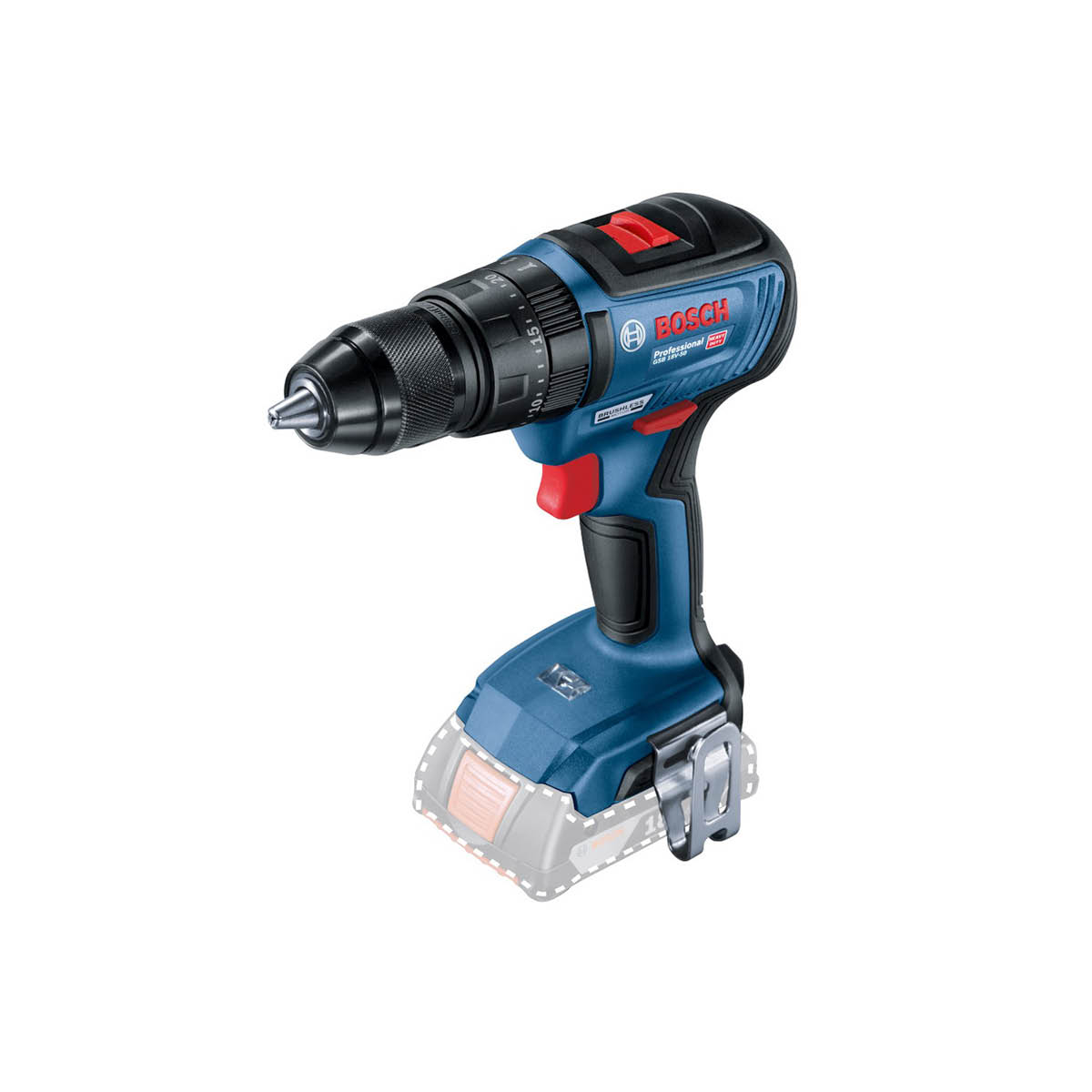 Rotomartillo Inalambrico Bosch 1/2” 18v 2vr 460-1800 Rpm Brushless 0-25 000 Gpm Sin Bateria Ni Cargador (gsb 18v -5