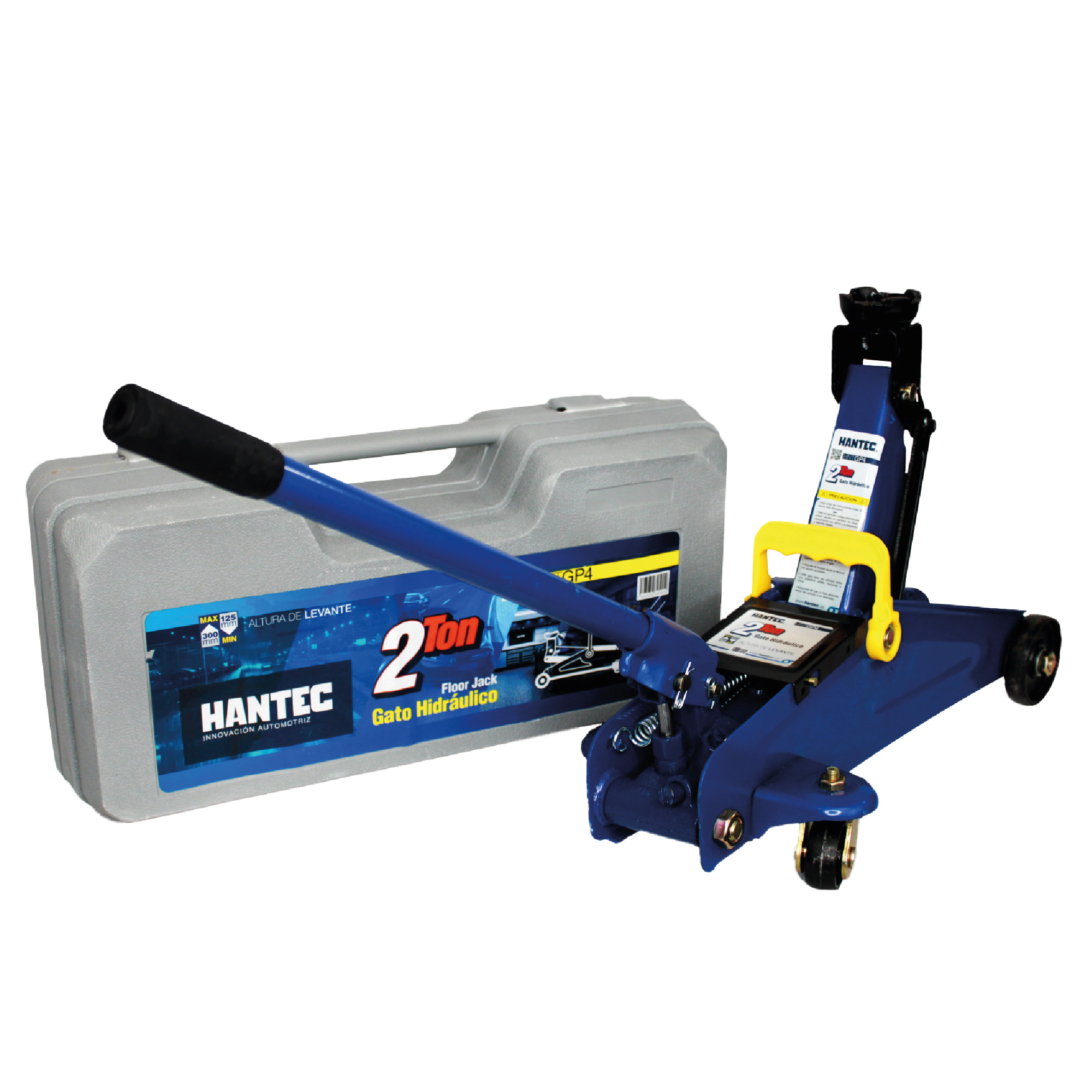 Foto 1 | Gato Hidráulico Hantec con Estuche 2 Toneladas
