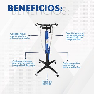 Foto 6 | Gato para Transmisión Telescópico Hantec 500 kg