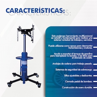 Foto 4 | Desmontadora Hidráulica de Trasmisiones 500 Kg Profesional Hantec color Azul