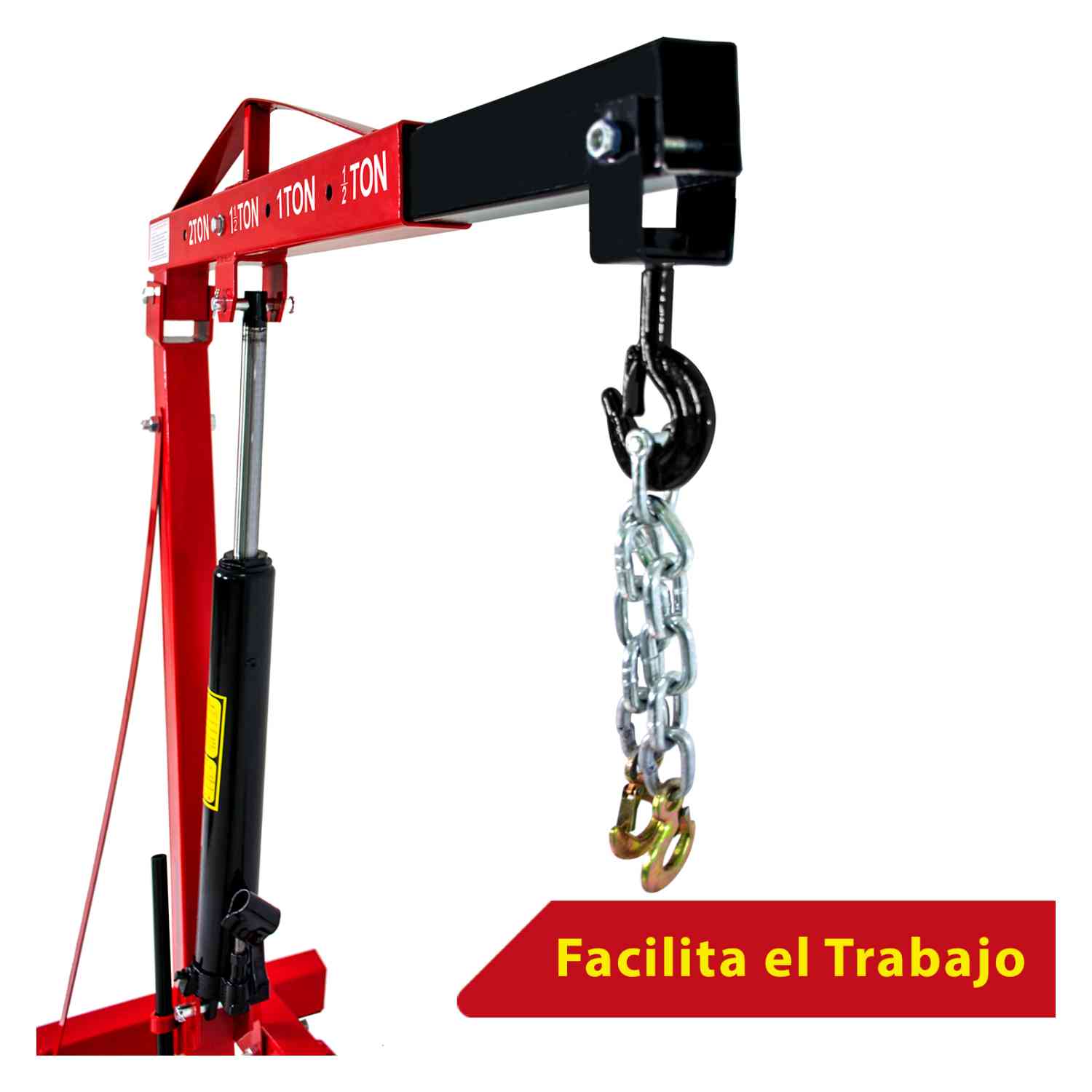 Foto 5 pulgar | Pluma Hidraulica Plegable Motor 2 Ton Profesional Uso Rudo