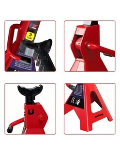 Foto 2 | 2 Piezas Torres para Auto Torre Automotrices de 3 Toneladas Rojo