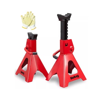 Foto 1 | 2 Piezas Torres Para Auto Lab,g Torre Automotrices De 3 Toneladas Rojo