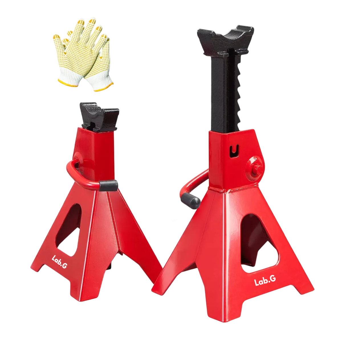 Foto 1 | 2 Piezas Torres Para Auto Torre Automotrices  Lab.g De 3 Toneladas Rojo