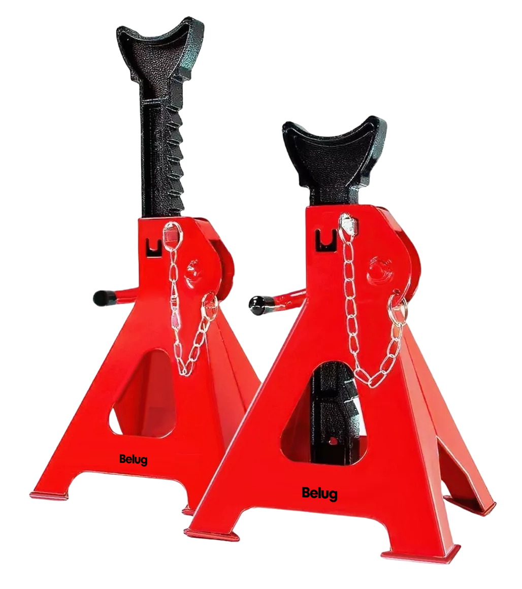 Foto 2 pulgar | Torre De Auto Belug 2 Piezas 3 Toneladas Doble Seguro Altura 31-42cm, Rojo/negro