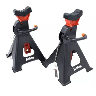 Foto 3 | Gato Automotriz Con Capacidad De 3 Ton, 2 Pzs Rojo/negro Belug