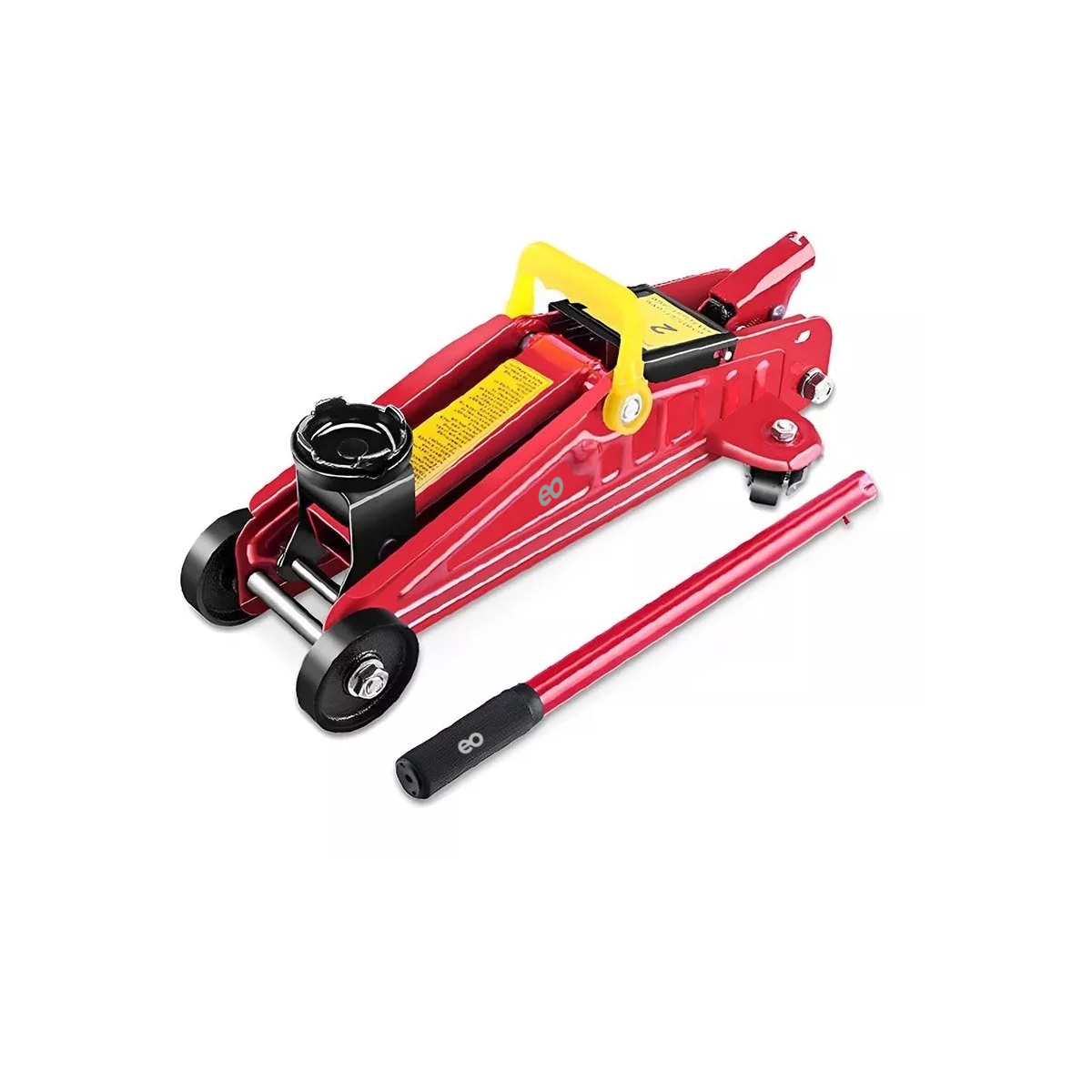 Gato De Patín Hidraulico Para Carro 2 Toneladas Eo Safe Imports Esi-6616-1 Rojo