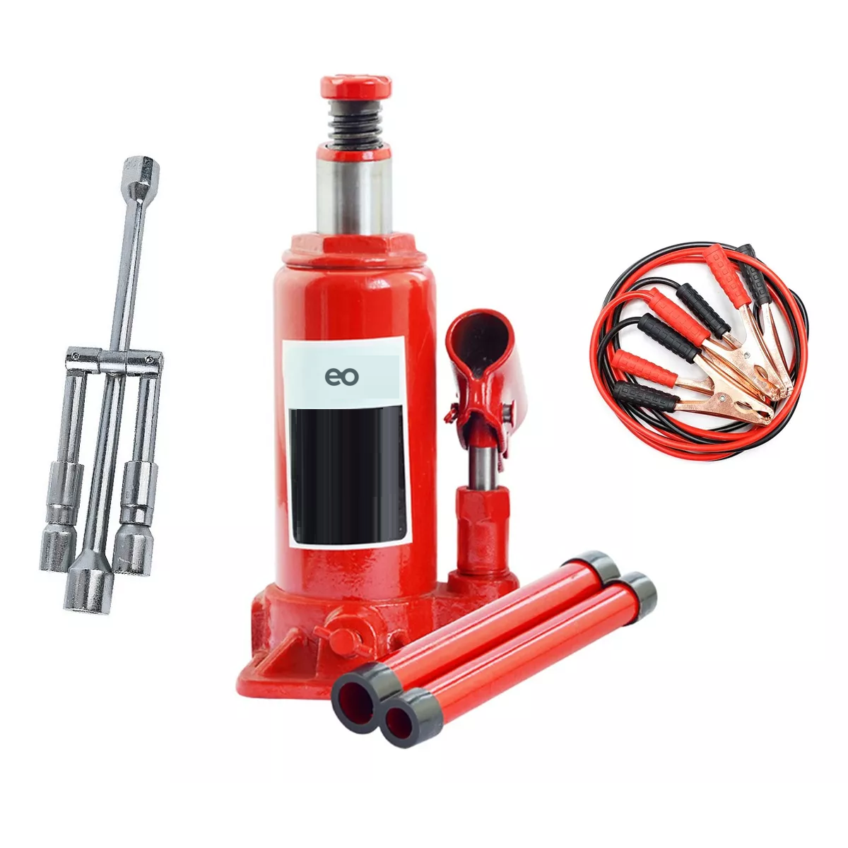 Foto 1 | Llave Hidráulica De 5 Toneladas+ Llave Cruzada+cable Eo Safe Imports Esi-12260-1 Rojo