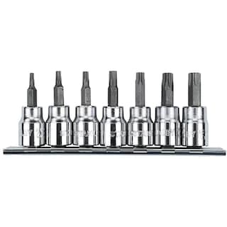 Foto 1 | Juego de Dados de Punta Torx Mando 3/8” Stanley 87-342 color Gris