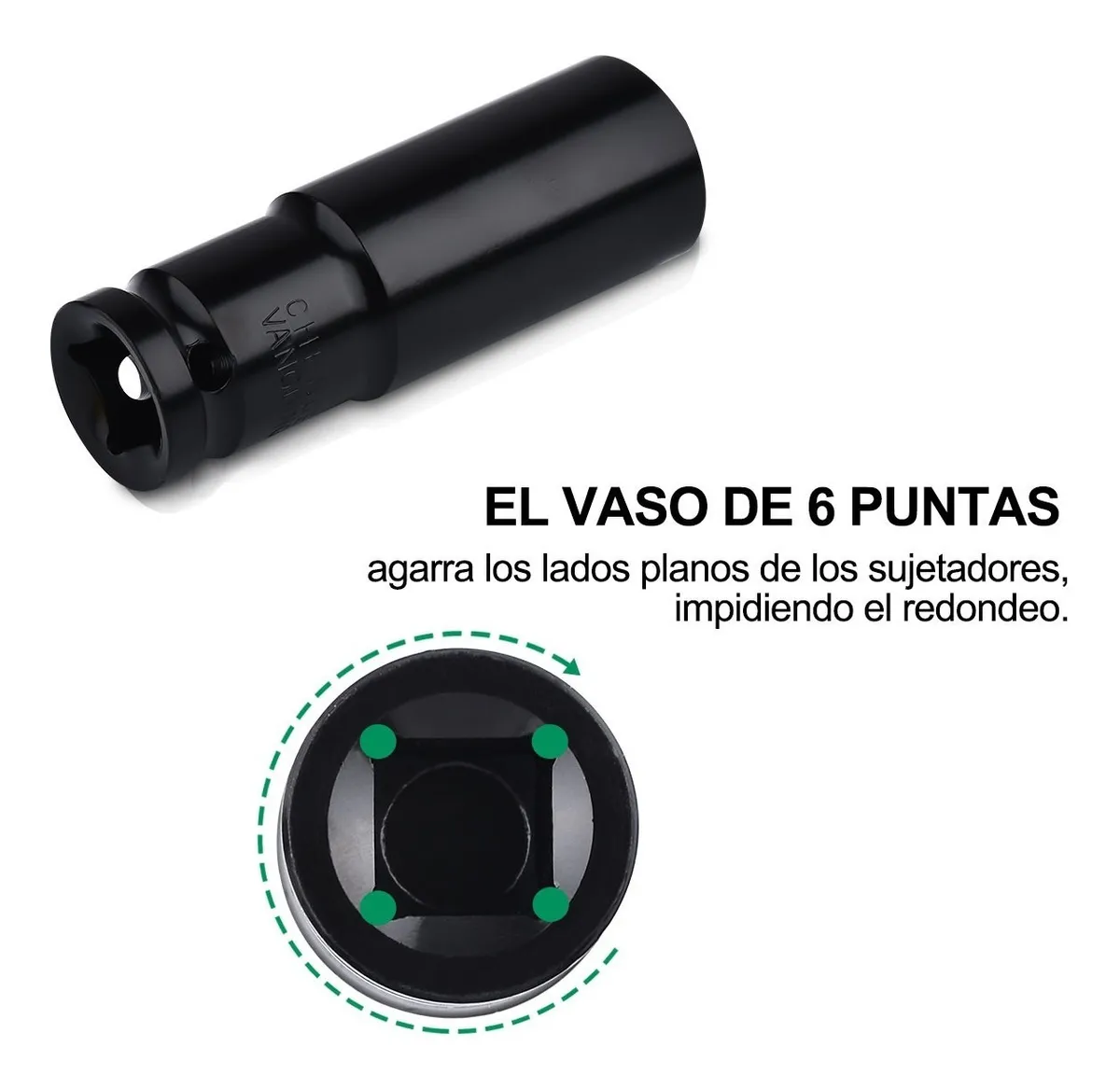 Foto 4 pulgar | Dados para Llave de Vaso Malubero color Negro 10 Piezas