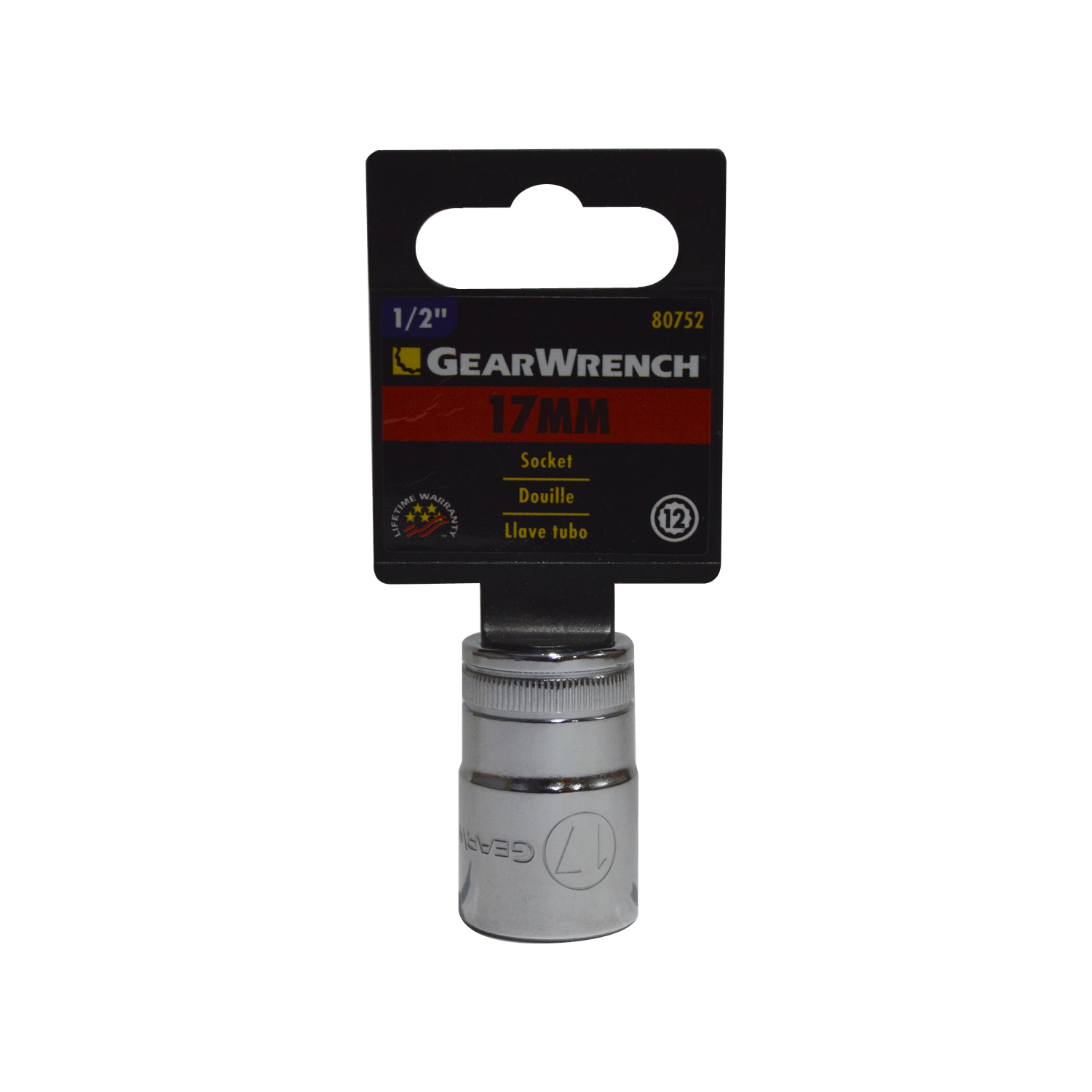 Dado1/2 12pts Gearwrench 80752 17 Mm.