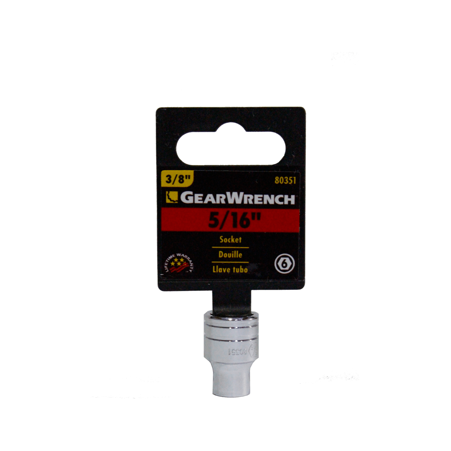 Dados 6 Pts.3/8 Gearwrench 80351 5/16