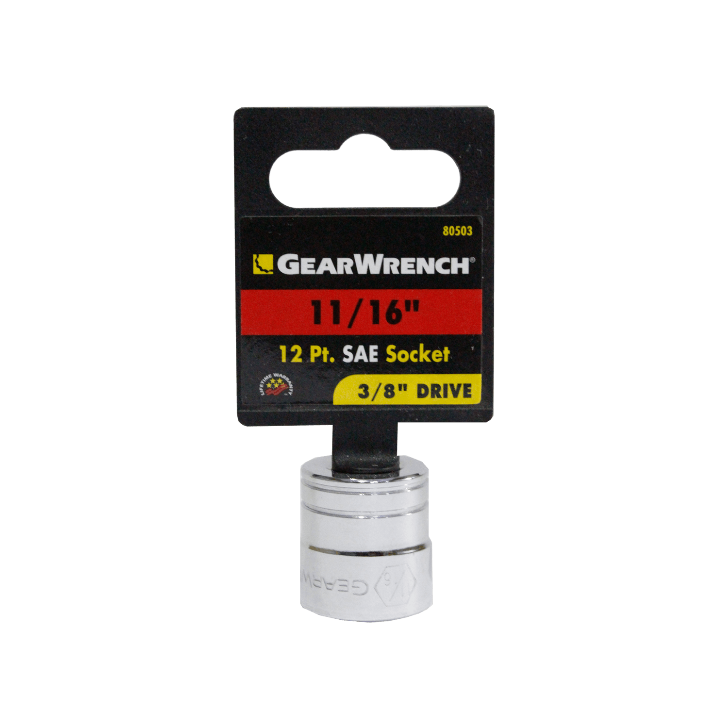 Foto 2 pulgar | Dados 12 Pts.3/8 Gearwrench 80503 11/16