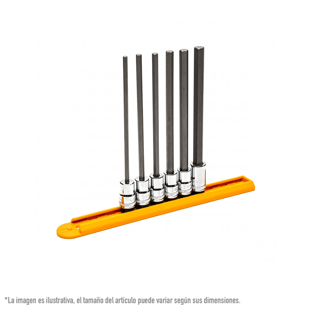 Foto 2 | Juego Dados Largos Hex. Mm 3/8 Plg. 6 Pz. Gearwrench 82554