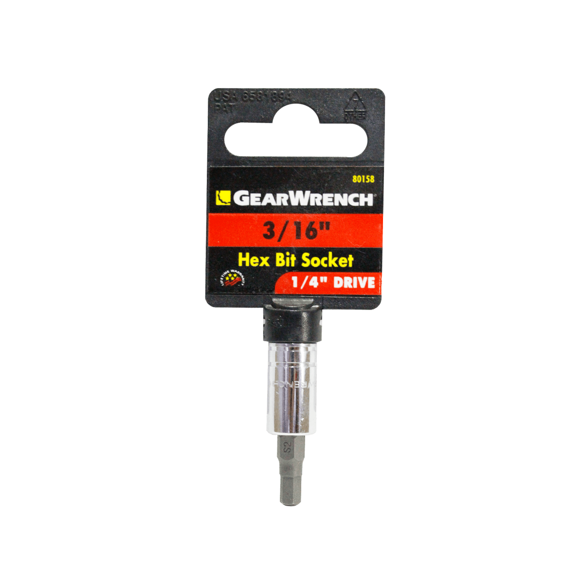 Foto 2 pulgar | Dado Hexagonal Gearwrench 80158 1/4 X 3/16