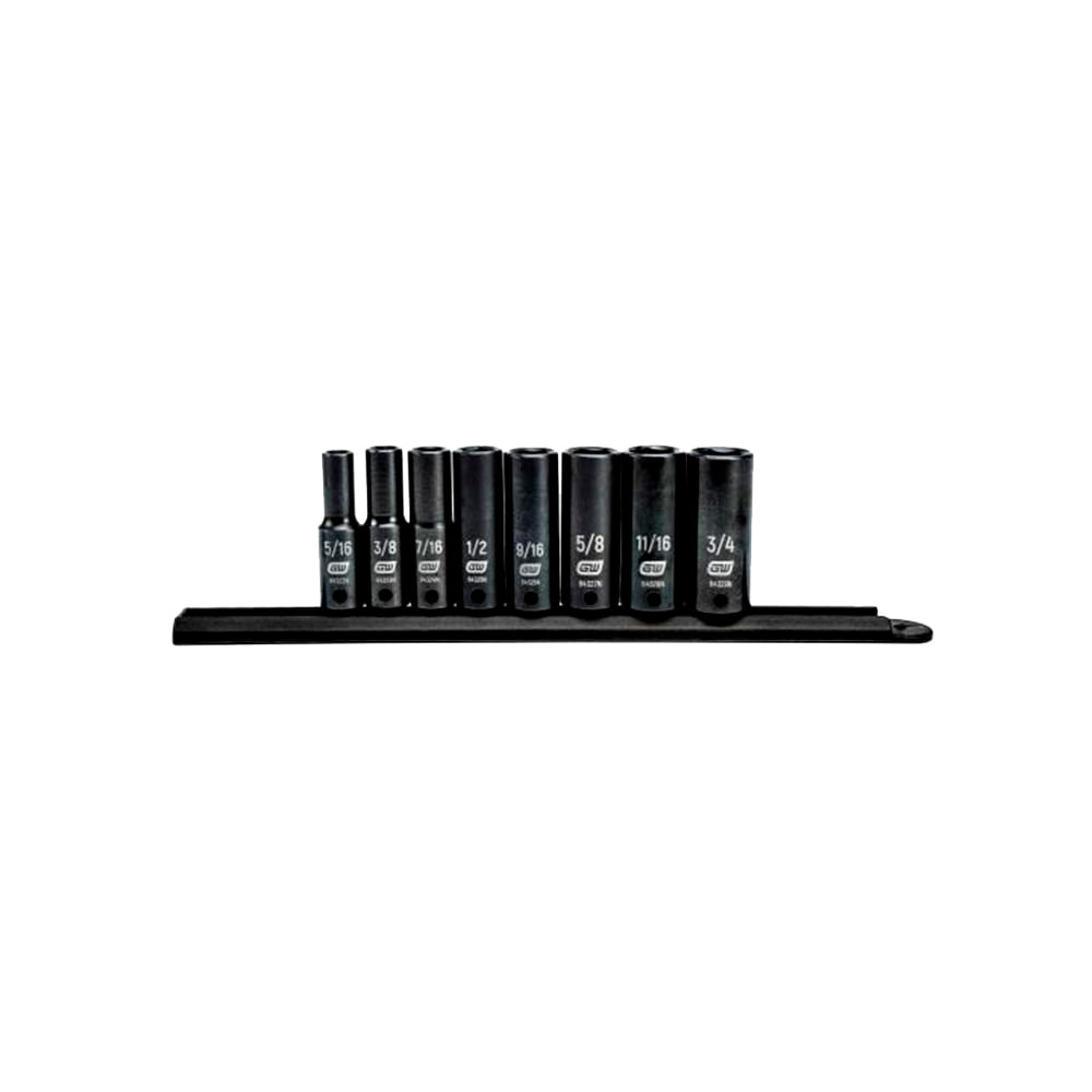 Foto 1 | Juego De Dados Largos De Impacto Sae 8 Pz. Gearwrench 84915n