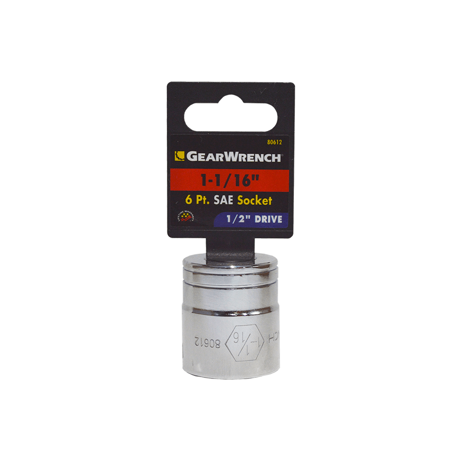 Dados 6 Pts.1/2 Gearwrench 80612 1.1/16
