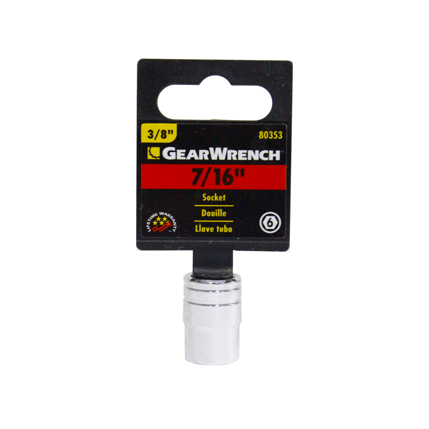 Dados 6 Pts.3/8 Gearwrench 80353 7/16