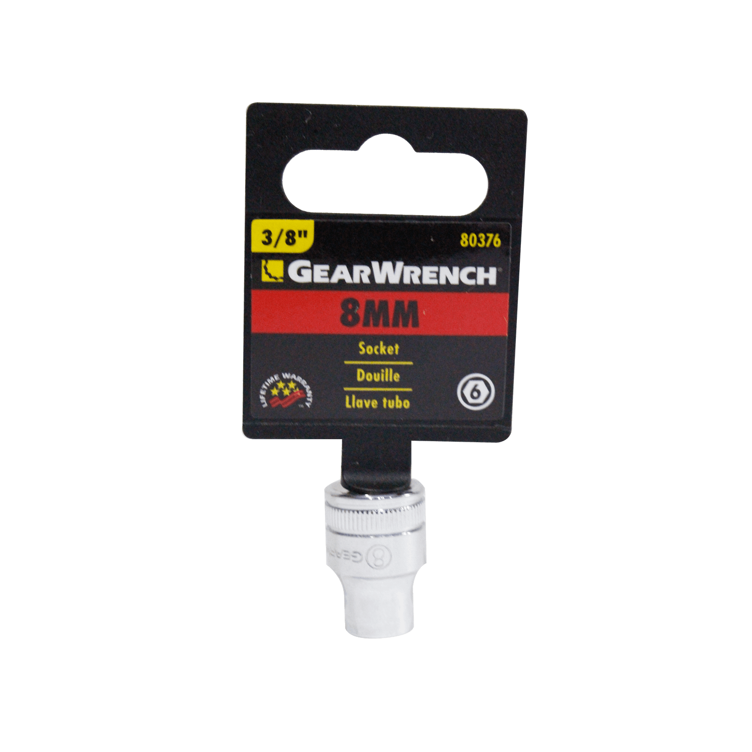 Dadosmet.6pts3/8 Gearwrench 80376 8 Mm.