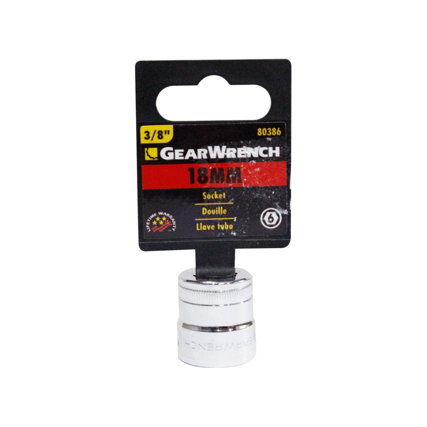 Dadosmet.6pts3/8 Gearwrench 80386 18 Mm. 