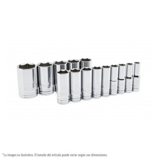 Foto 1 | Juego De Dados Largos 6 Ptas Sae De 1/2 Plg Gearwrench 80733 14 Pz