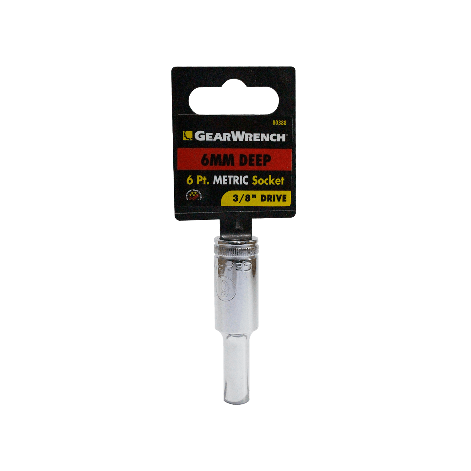 Dadolargo6pts3/8 Gearwrench 80388 6 Mm.