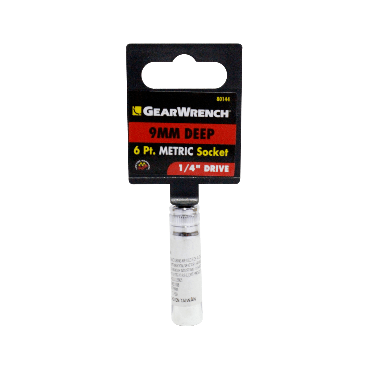 Dados Lg 6 Pts.1/4 Gearwrench 80144 9 Mm.