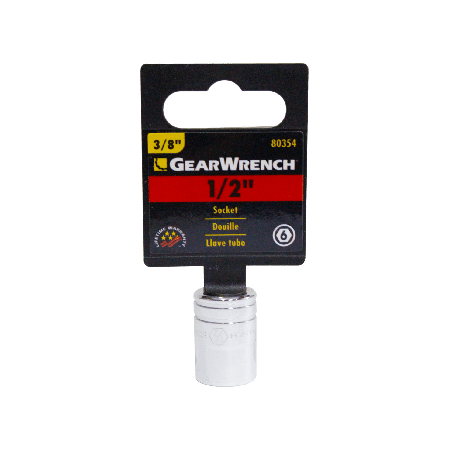 Foto 2 pulgar | Dados 6 Pts.3/8 Gearwrench 80354 1/2