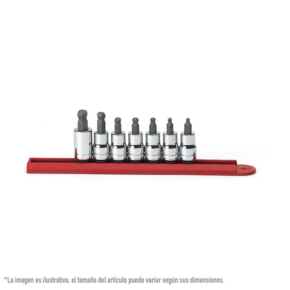 Dados Pta. Hexagonal Sae 3/8 Plg 7 Pz Gearwrench 80586 $744