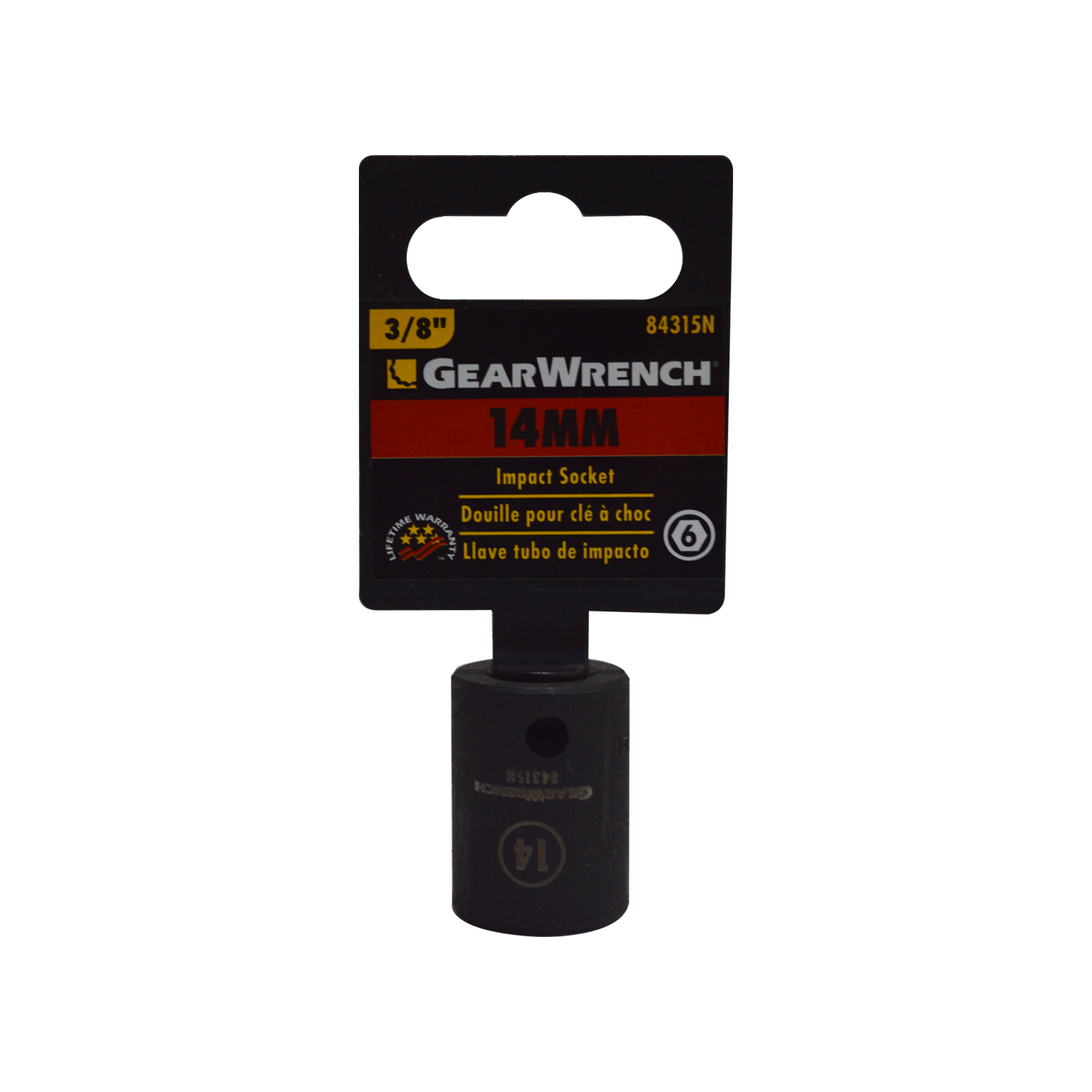 Foto 2 pulgar | Dado de Impacto GearWrench 84315N 3/8 Plg X 14 mm