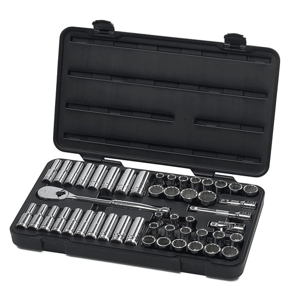 Juego De Herramientas Para Mecánico Std Y Largas De 1/2 Plg 12 Ptas Sae/mm Gearwrench 80701 49 Pz $3,867