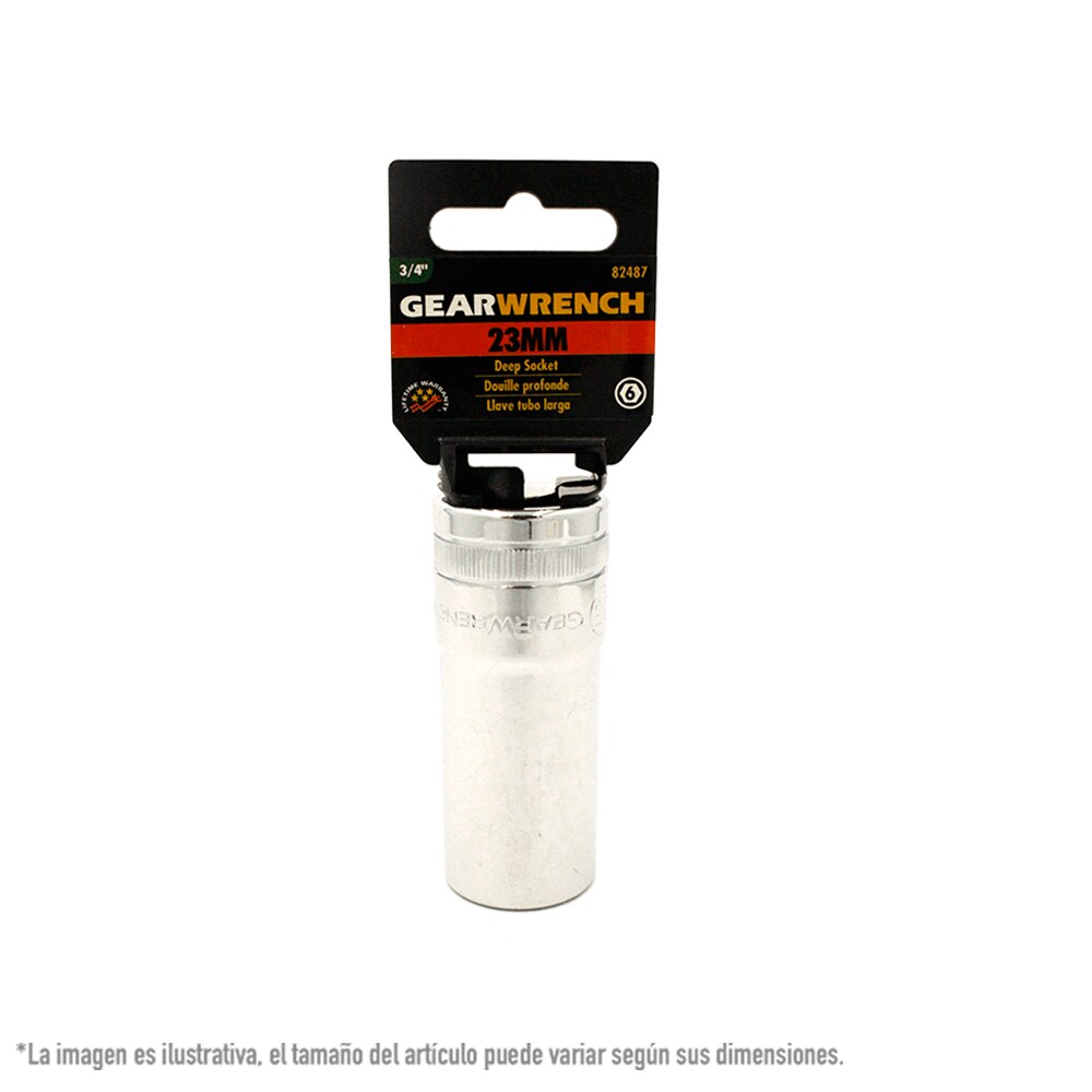 Dado Largo 3/4 Plg 6 Puntas Gearwrench 82487 23 Mm $311