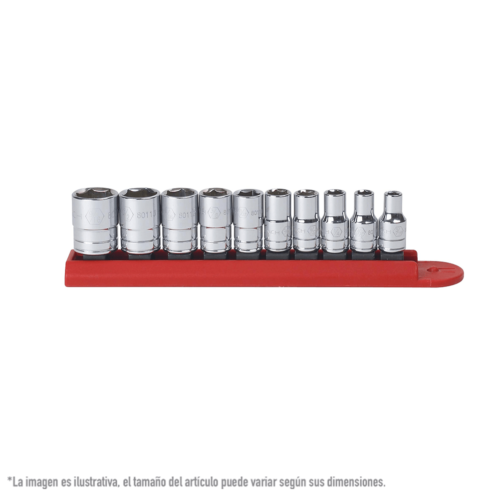 Dados Sae 1/4 Plg 6 Puntas Gearwrench 80303