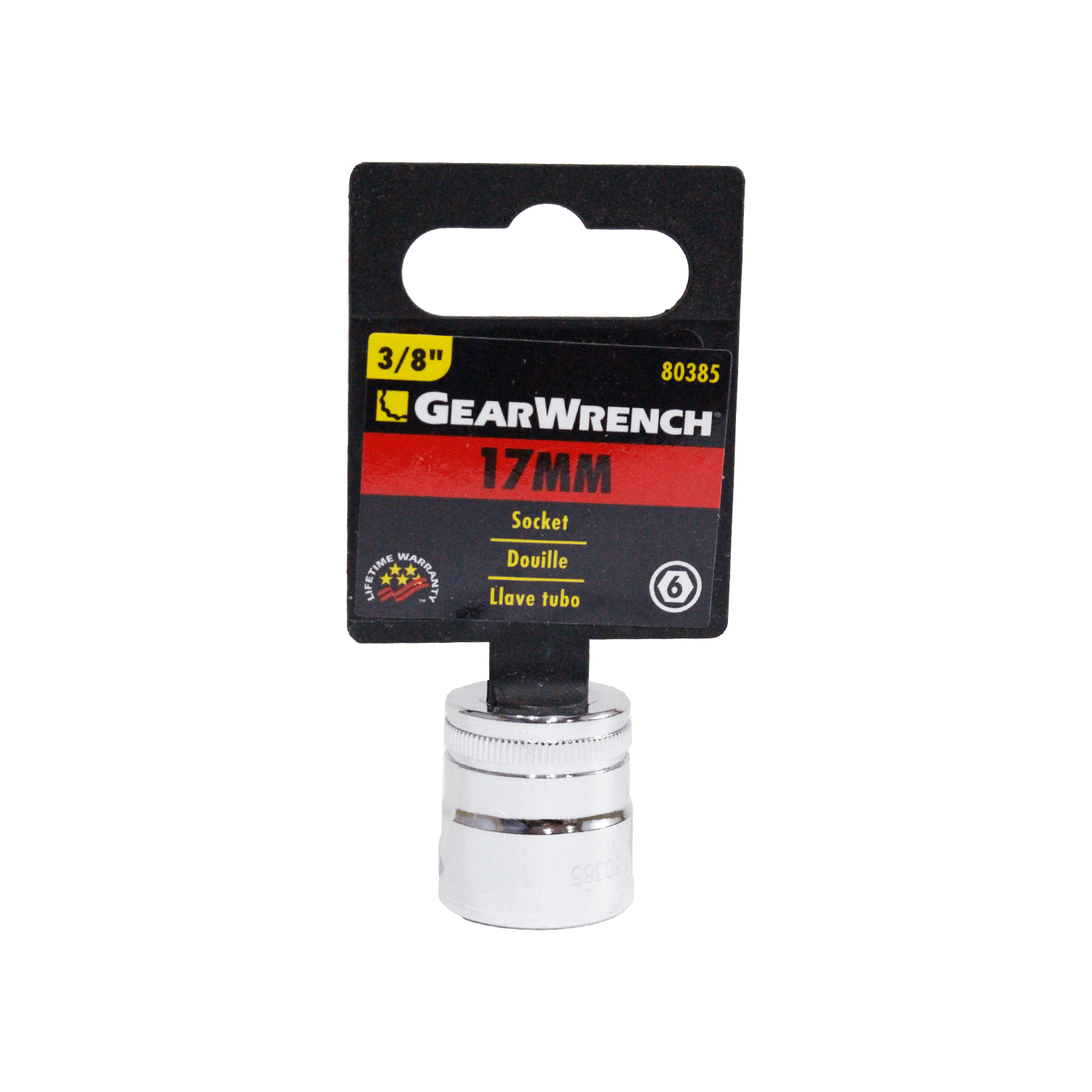 Dadosmet.6pts3/8 Gearwrench 80385 17 Mm.