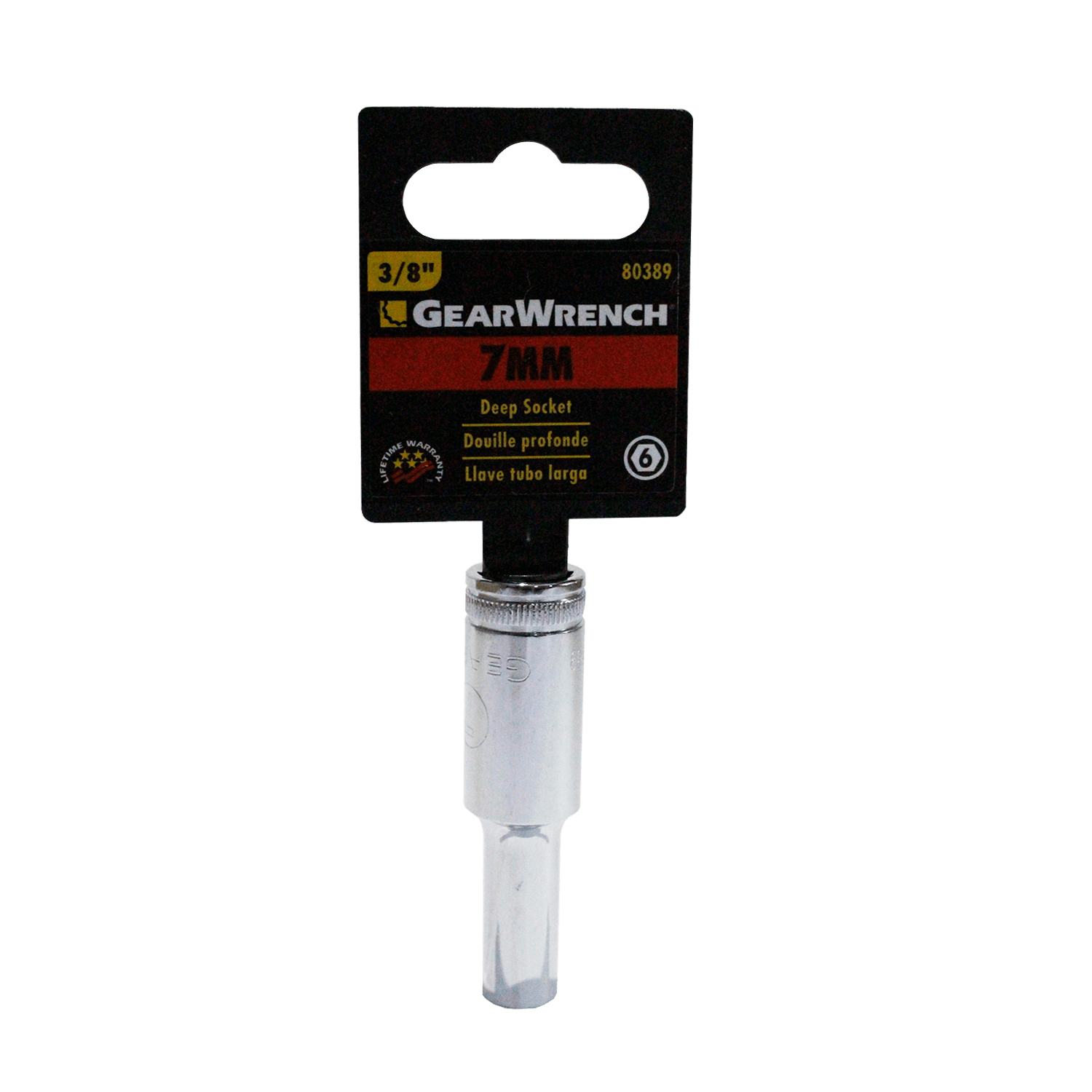 Dadolargo6pts3/8 Gearwrench 80389 7 Mm.