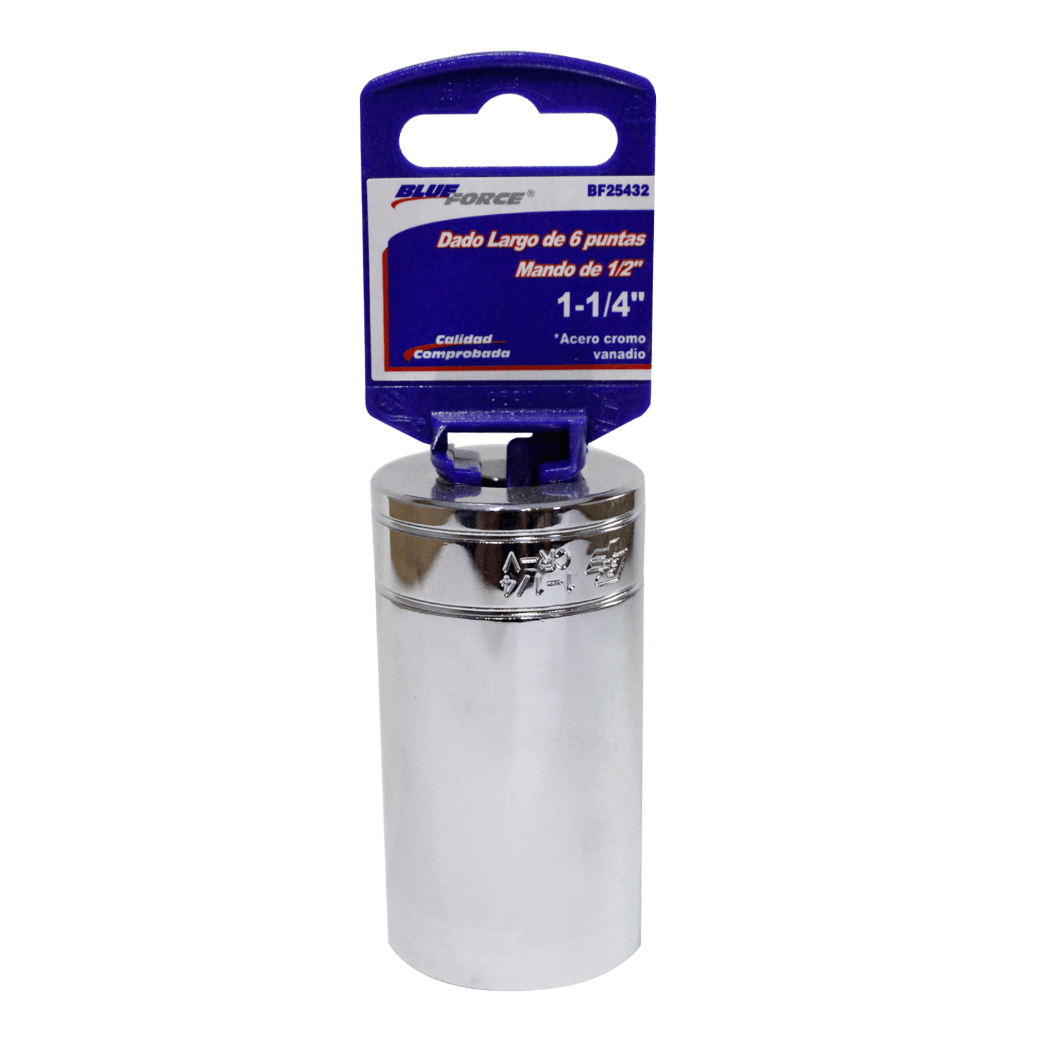 Dado Largo Blue Force BF25432 6 Puntas Mando 1/2'' 1-1/4''