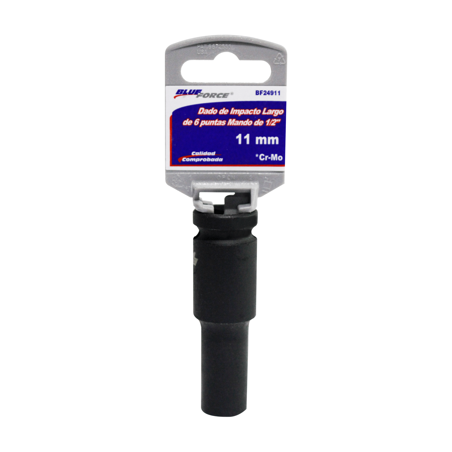 Dado De Impacto Largo 1/2 Blue Force Bf24911 11 Mm