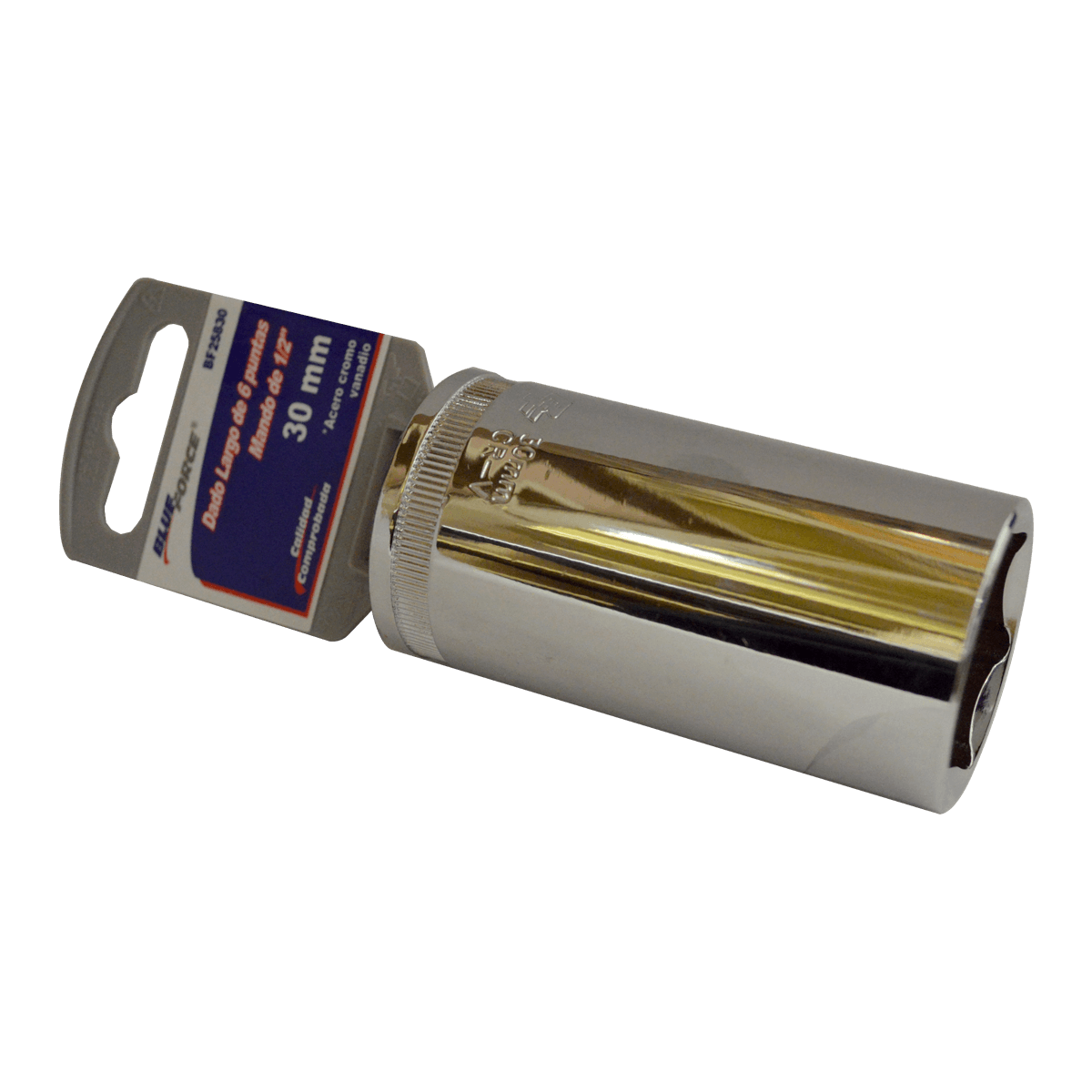 Dado Largo Blue Force BF25830 Met 6 Puntas Mando 1/2'' 30 mm