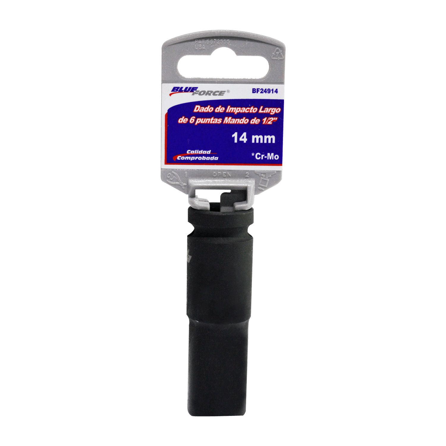 Foto 1 | Dado De Impacto Largo 1/2 Blue Force Bf24914 14 Mm
