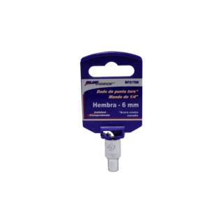Foto 1 | Dados Torx Hembra Blue Force Bf21706 6 Mm Mando 1/4