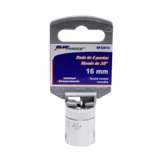 Foto 1 | Dados Met 6 Puntas 3/8 Blue Force Bf23616 16 mm