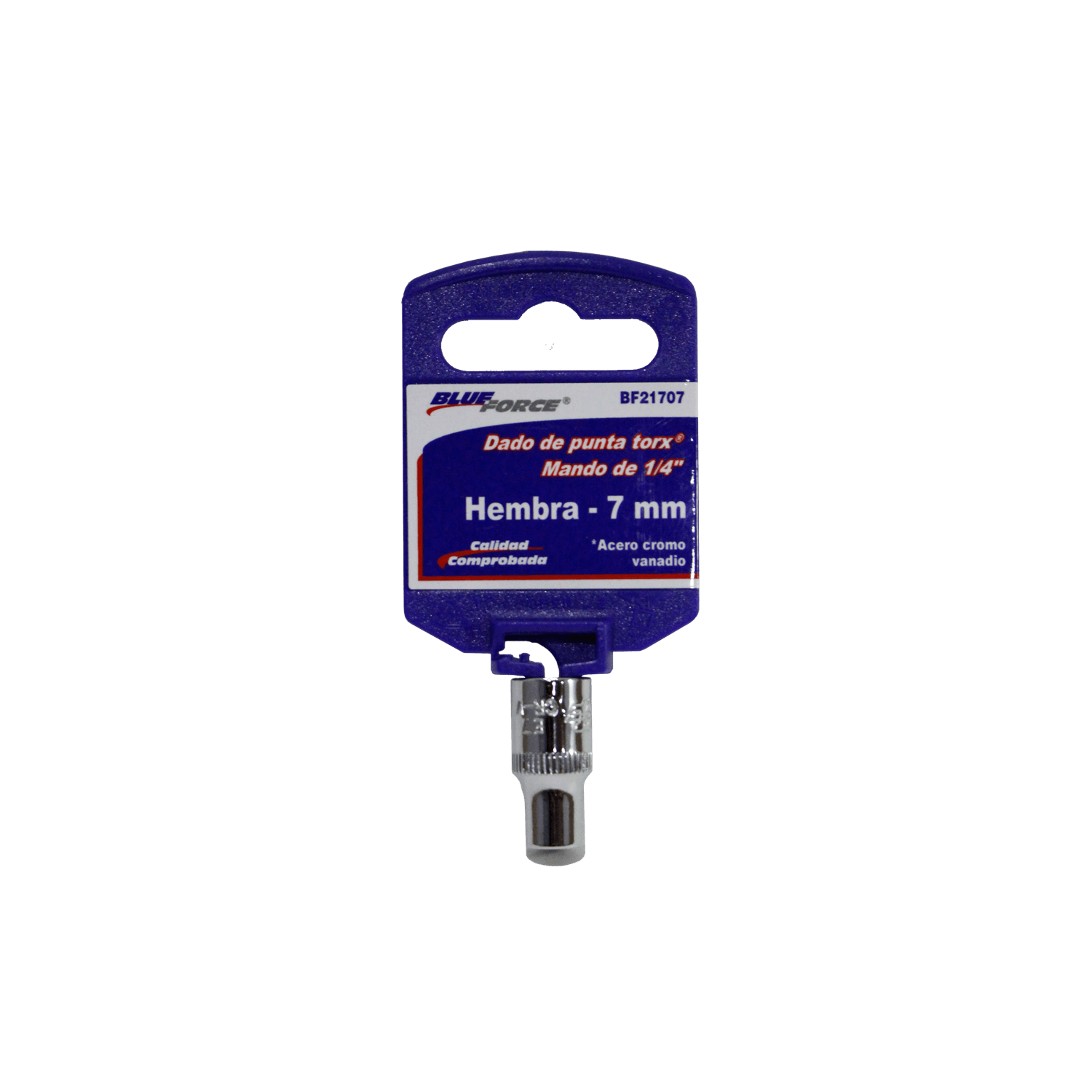 Dados Torx Hembra Blue Force Bf21707 7 Mm Mando 1/4