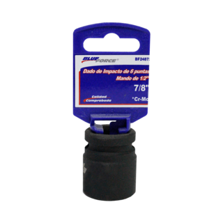 Foto 1 | Dado de Impacto Blue Force BF24872 6 Puntas Mando 1/2'' 7/8''
