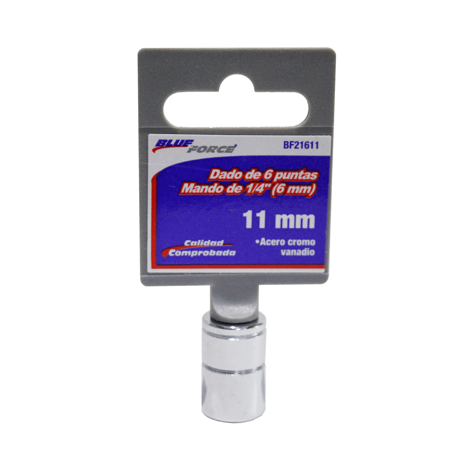 Dados Blue Force BF21611 Met 6 Puntas Mando 1/4'' 11 mm