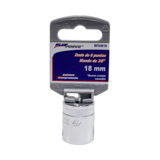 Foto 1 | Dados Met 6 Puntas 3/8 Blue Force Bf23618 18 mm