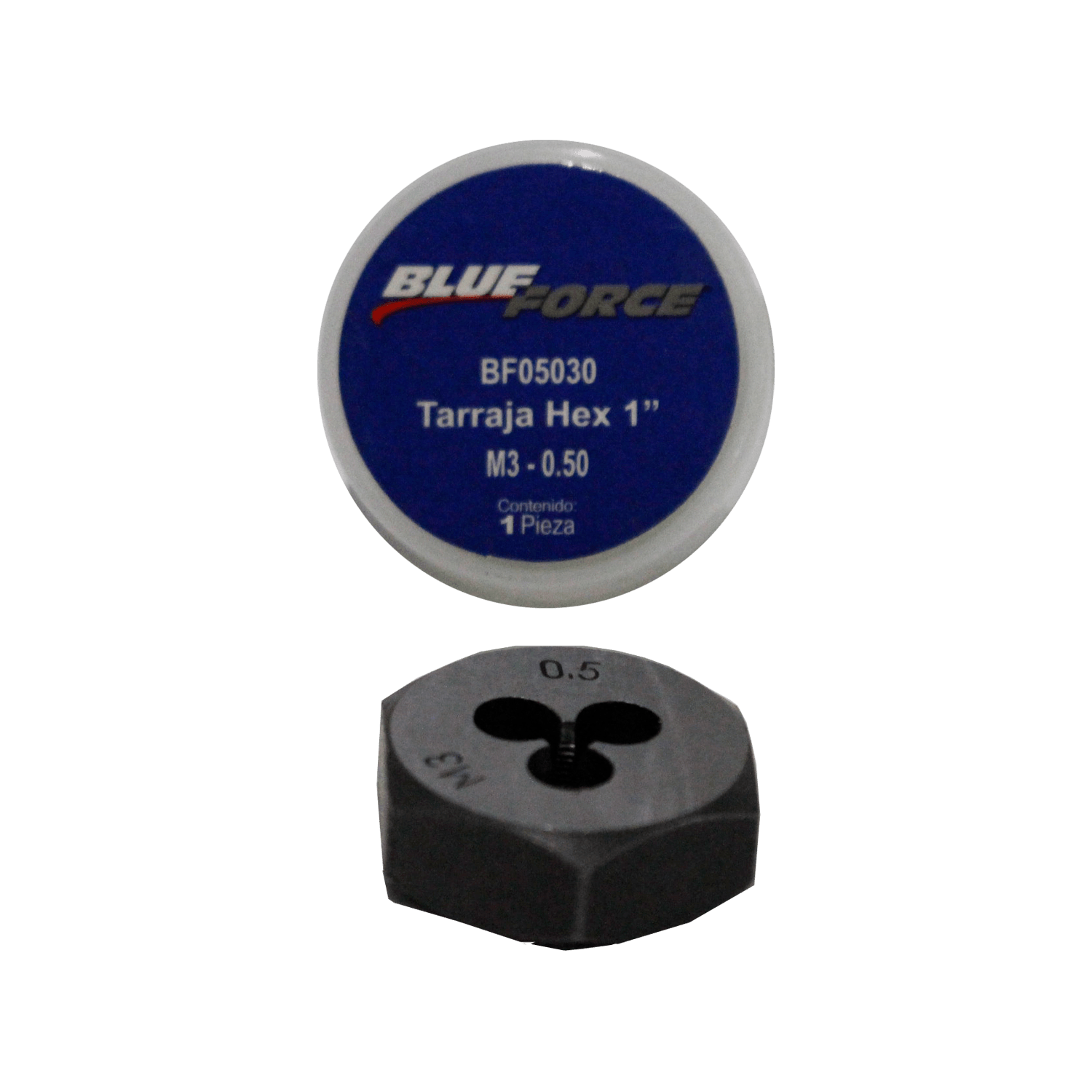 Dado Hexagonal Blue Force Bf05030 3 Mm - 0.50 Plg