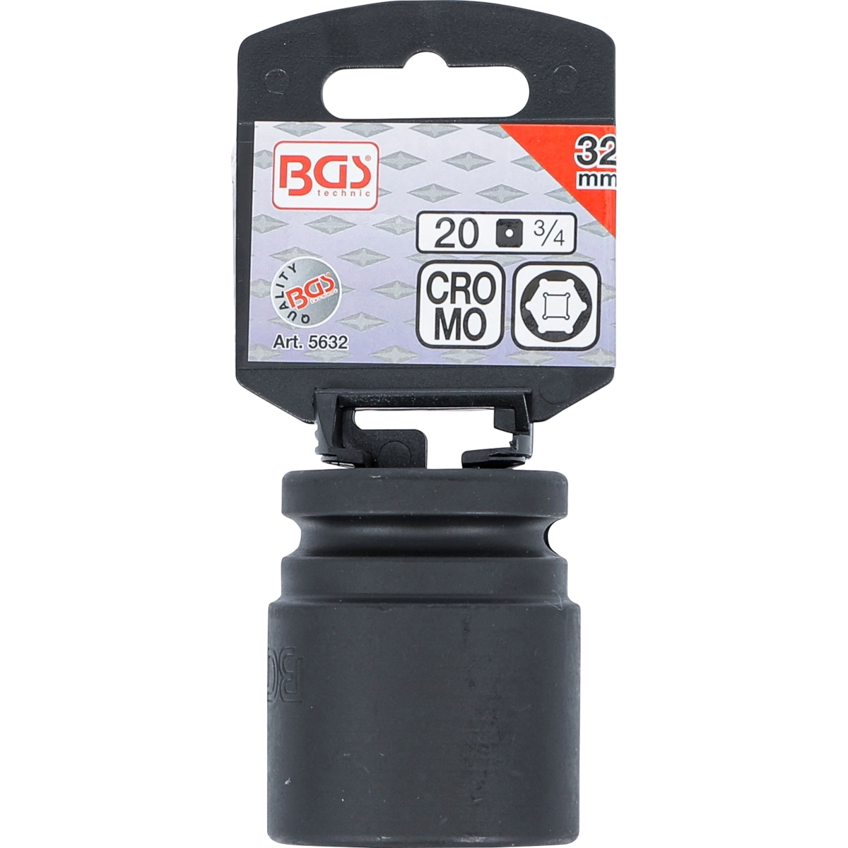Foto 4 pulgar | Dado Impacto Hexagonal | Entrada 3/4'' | 32 Mm | Bgs 5632