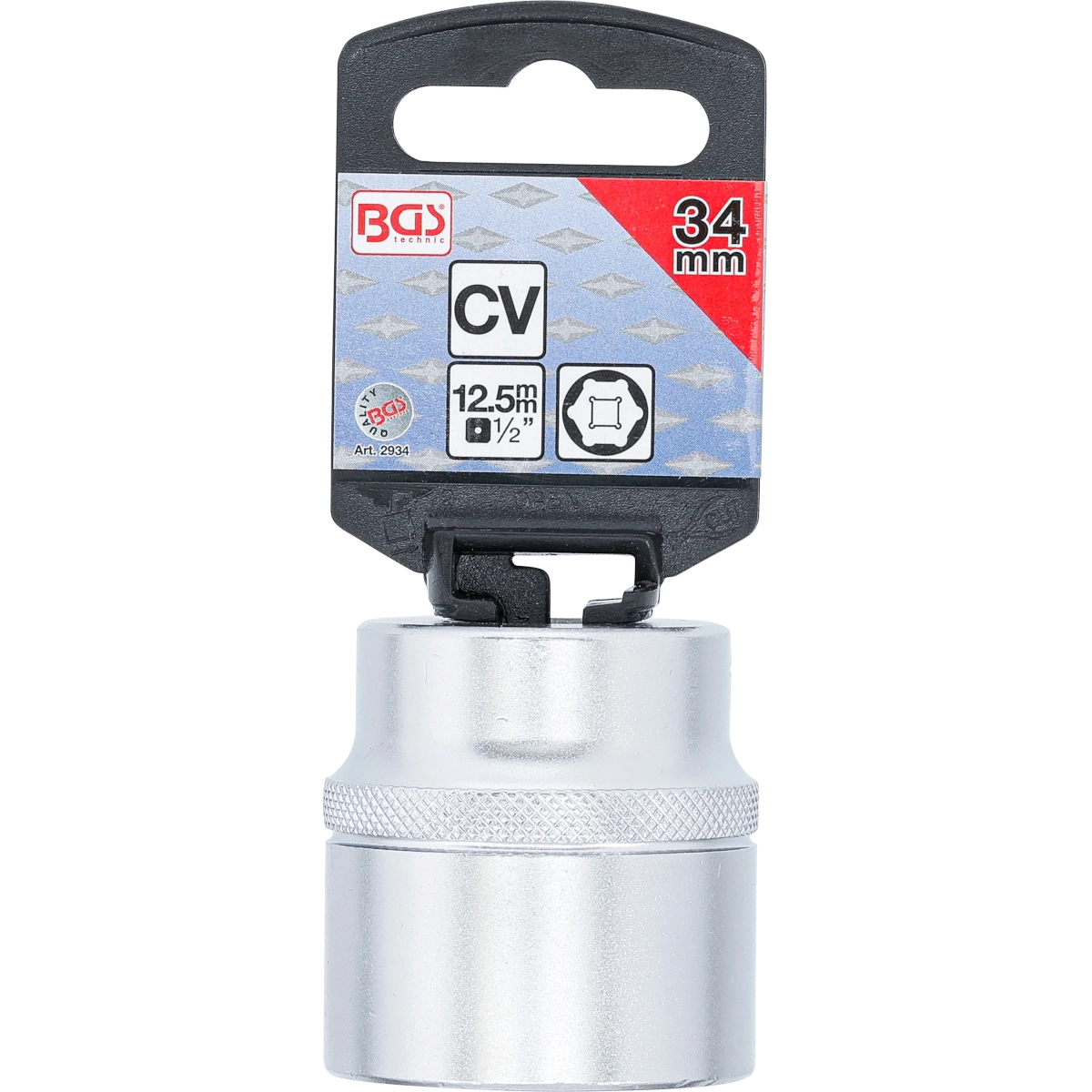 Foto 4 pulgar | Dado Hexagonal | Entrada 1/2'' | 34 Mm | Bgs 2934