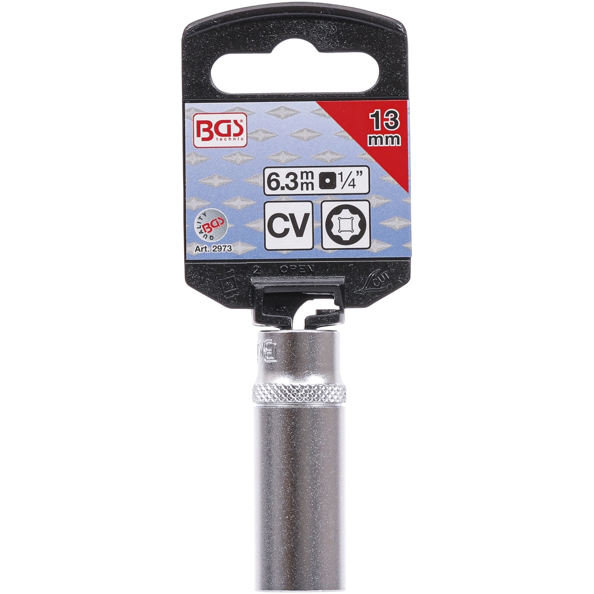 Foto 4 pulgar | Dado Largo Super Lock | Entrada 1/4'' | 13 Mm | Bgs 2973