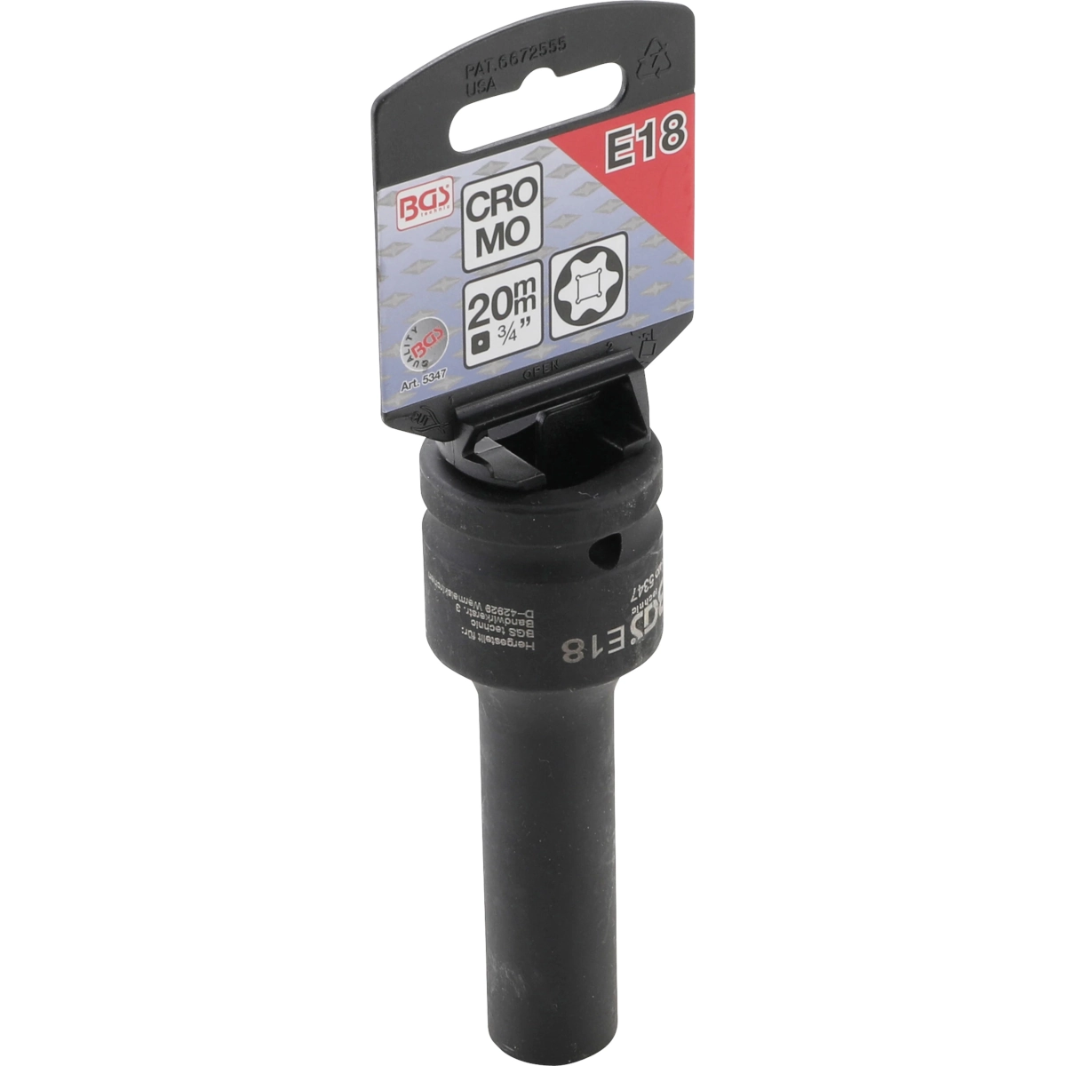 Foto 2 | Dado De Impacto E-torx 3/4'' | E18 X 110 Mm | Bgs 5347